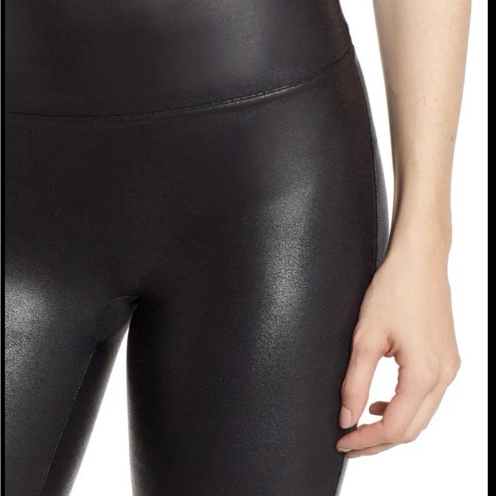 SPANX‎ women’s faux leather leggings size 1x black